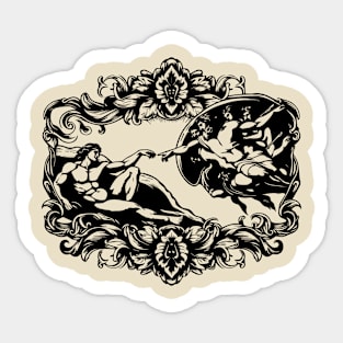 creation of adam Sticker